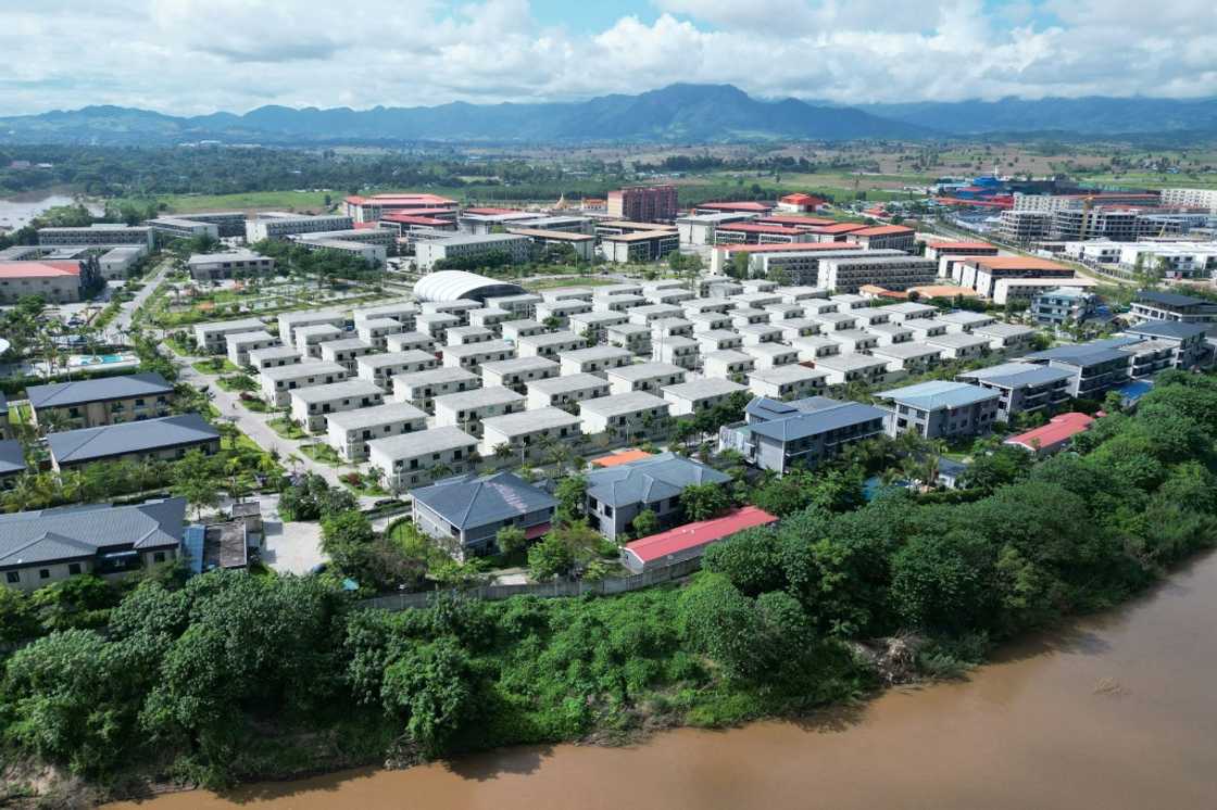 Scam city: a part of KK Park, the biggest scam centre in the cluster of 27 around Myawaddy, Myanmar Scam city: a part of KK Park, the biggest scam centre in the cluster of 27 around Myawaddy, Myanmar