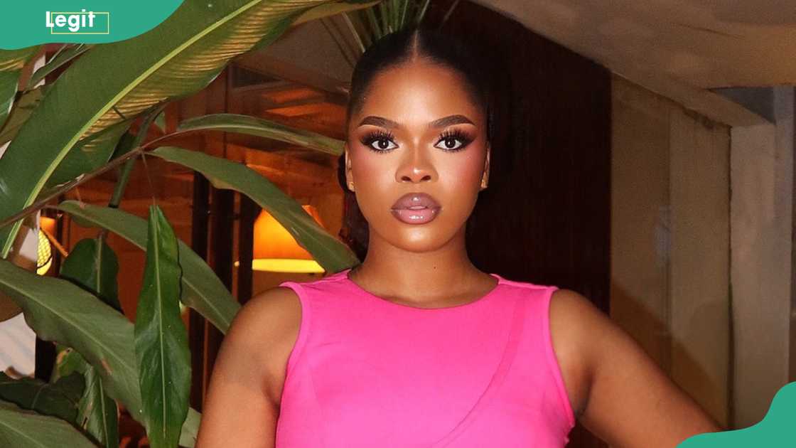 Nomy from BBNaija in Lagos, Nigeria.