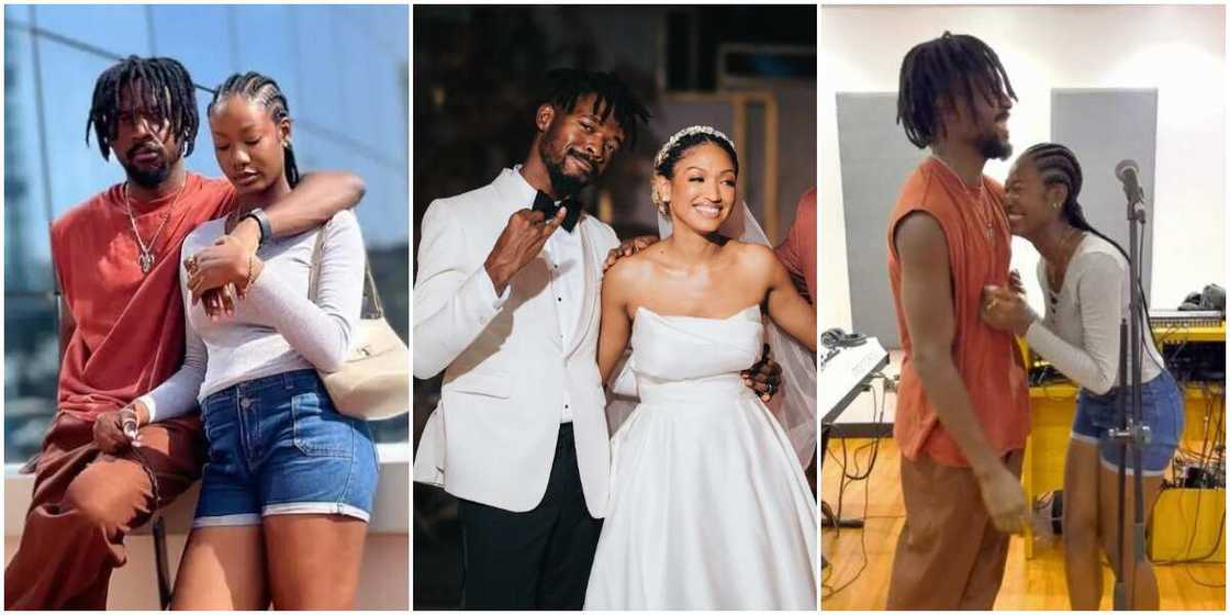 Johnny Drille and Tomi Ojo, Johnny Drille with wife Johnny Drille and Tomi Ojo, Johnny Drille with wife