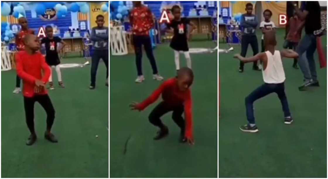 Two Nigerian kids compete on the dance floor, they dance to Ogene by Igbo rapper, Zoro featuring Flavour Nabania Two Nigerian kids compete on the dance floor, they dance to Ogene by Igbo rapper, Zoro featuring Flavour Nabania
