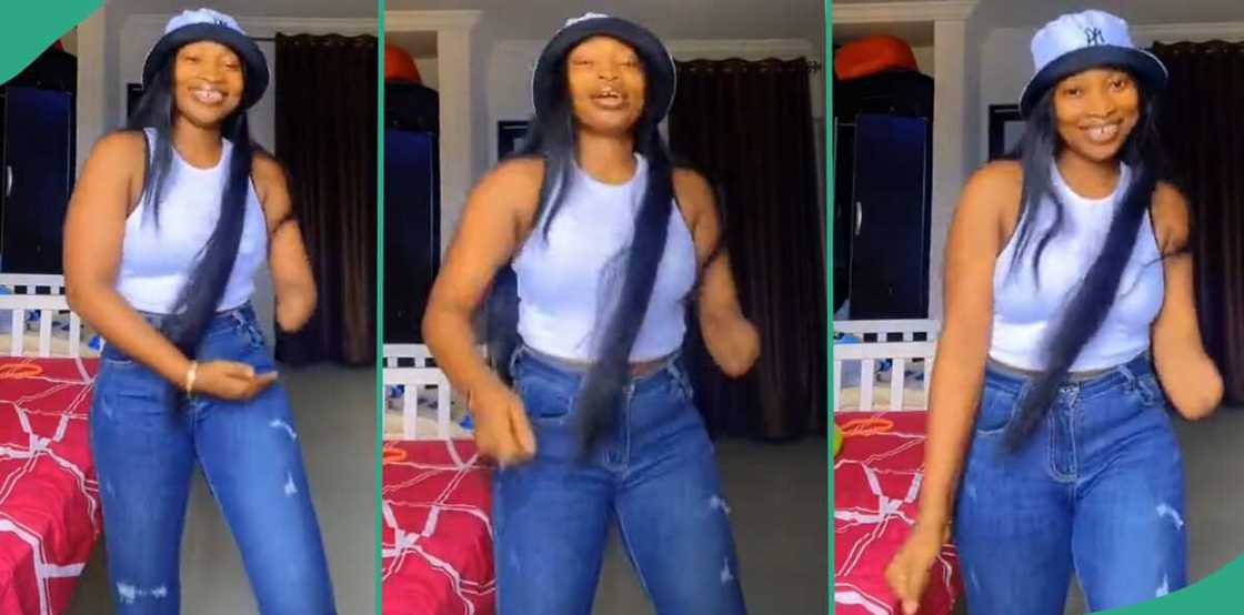 Beautiful lady with one hand. Beautiful lady with one hand.