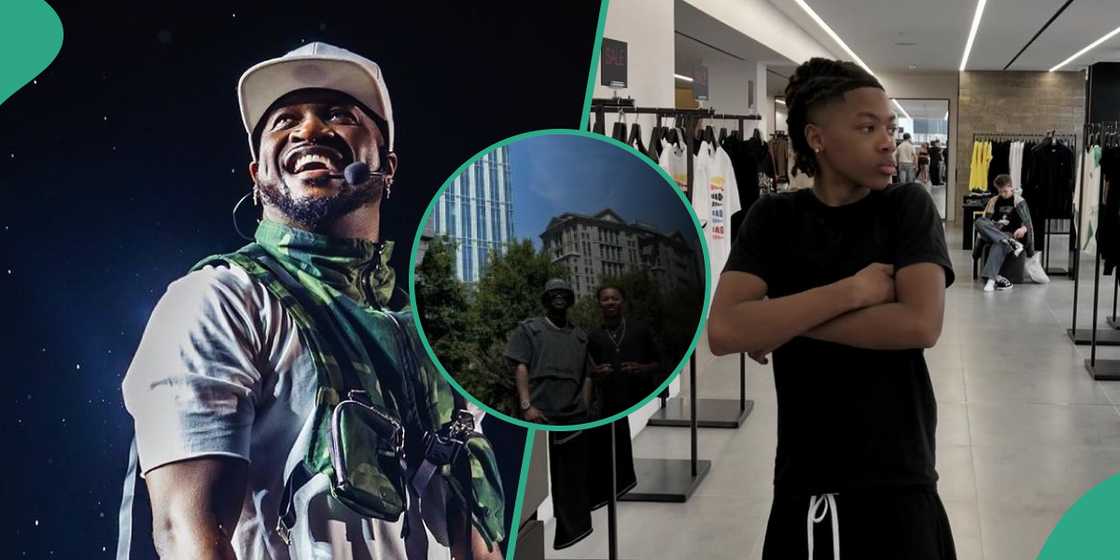 Peter Psquare shares picture with son. Peter Psquare shares picture with son.