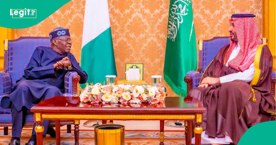 Bola Tinubu da yariman Saudiyya.