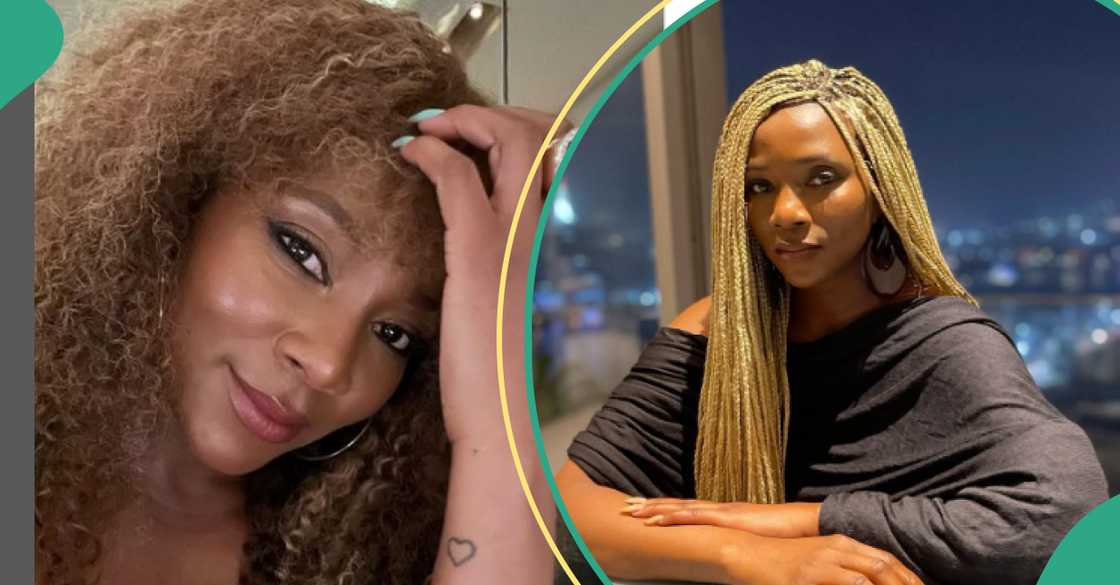 Genevieve Nnaji shows off new butterfly tattoos in new Instagram post. Genevieve Nnaji shows off new butterfly tattoos in new Instagram post.