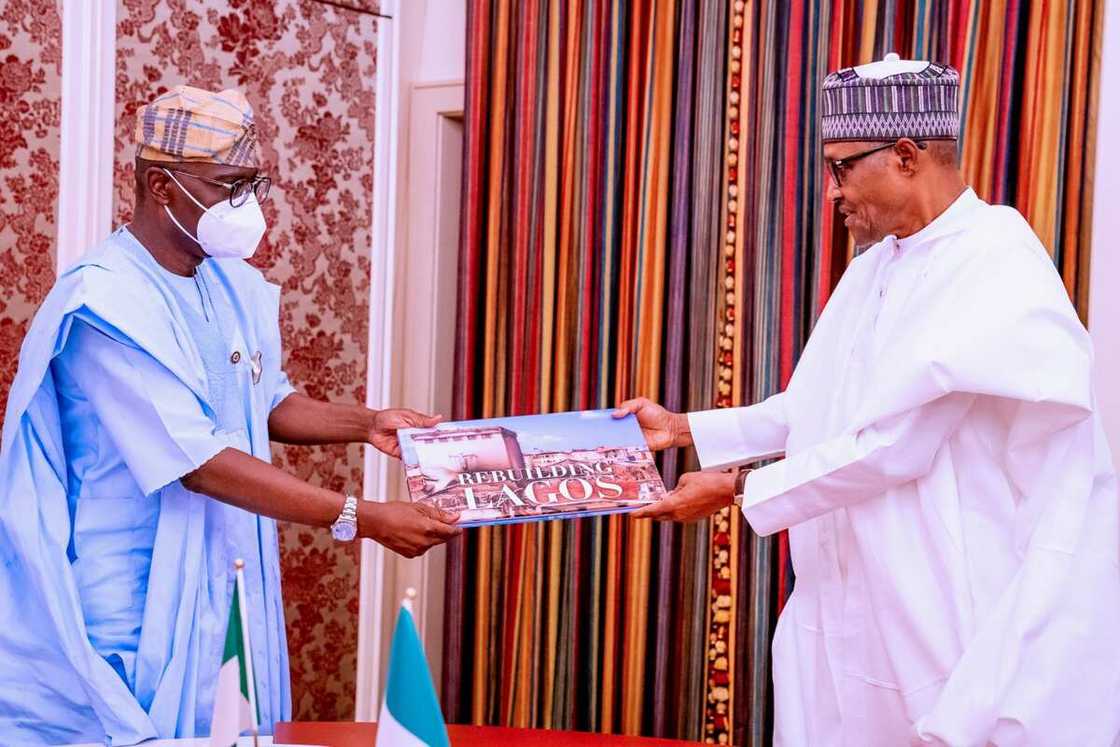 Buhari receives Governor Sanwo-Olu in Abuja Buhari receives Governor Sanwo-Olu in Abuja