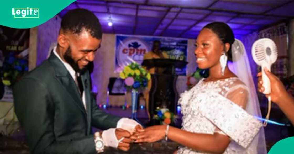 Nigerian man ties the knot with his female employee.