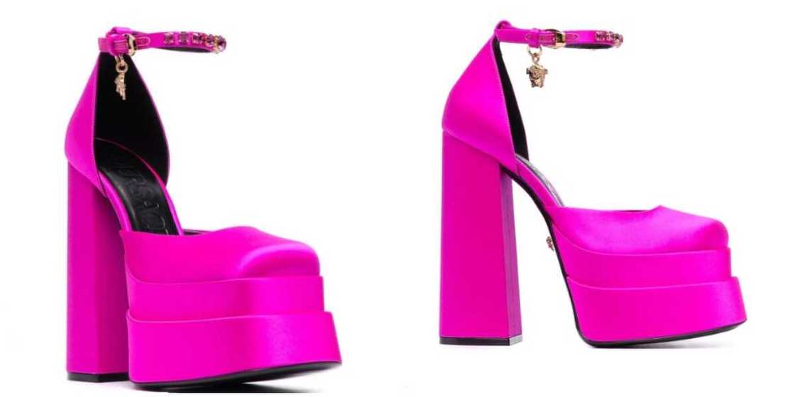 Photos of the Versace shoes. Photos of the Versace shoes.