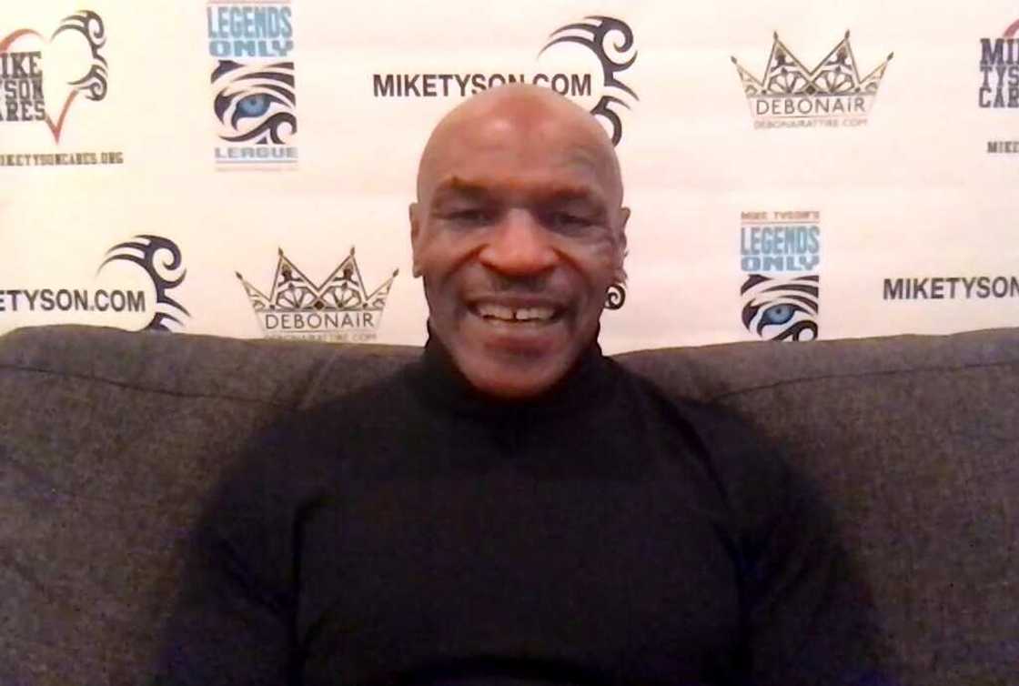 Mike Tyson in joyous mood Mike Tyson in joyous mood