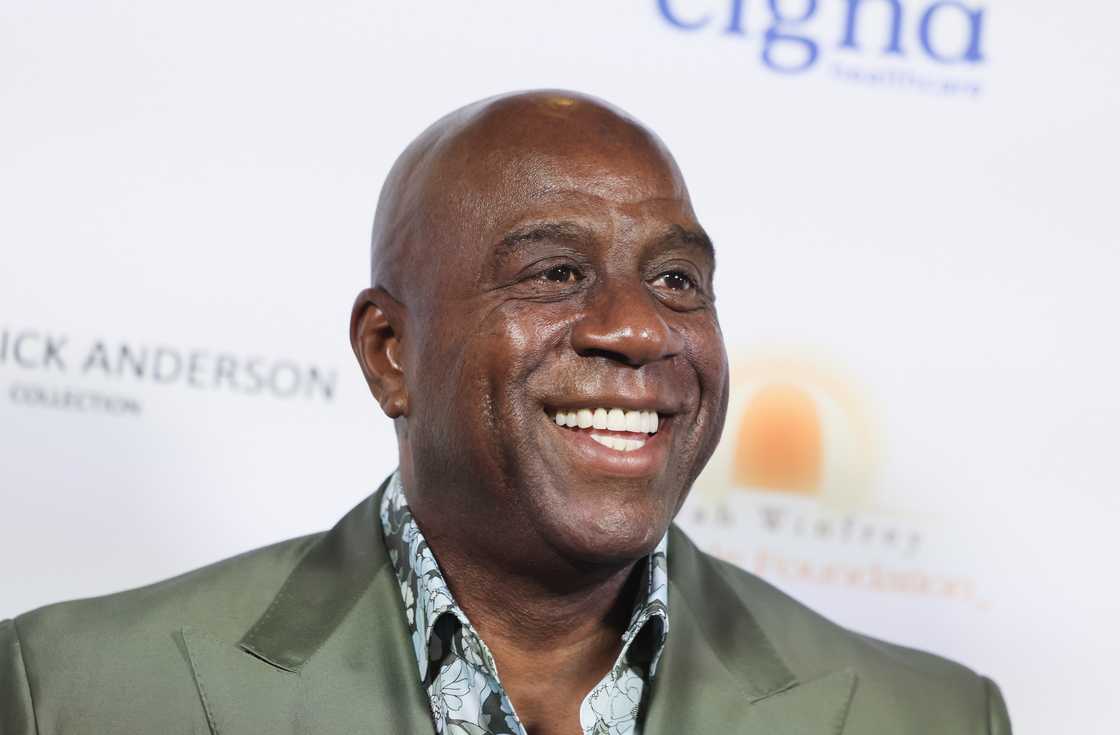 Magic Johnson attends the HollyRod Foundation DesignCare Gala at Rolling Greens in Los Angeles Magic Johnson attends the HollyRod Foundation DesignCare Gala at Rolling Greens in Los Angeles