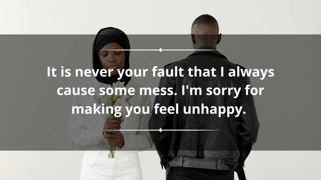 How do you apologize to your boyfriend for hurting him?