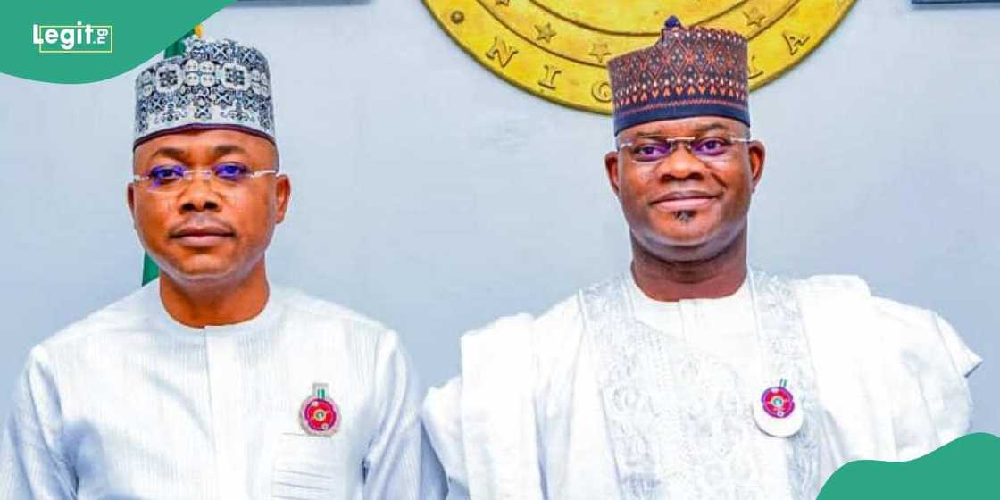 Kogi state governor Usman Ododo arrives at the residence of the former governor of the state Yahaya Bello Kogi state governor Usman Ododo arrives at the residence of the former governor of the state Yahaya Bello