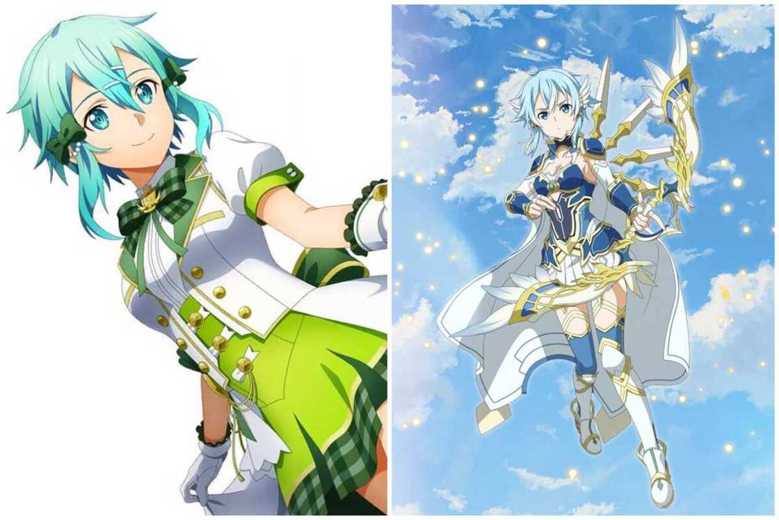 Blue haired characters Blue haired characters