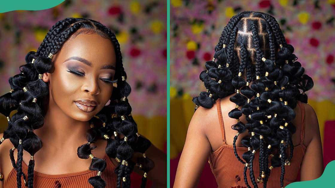 Beaded regal braids Beaded regal braids