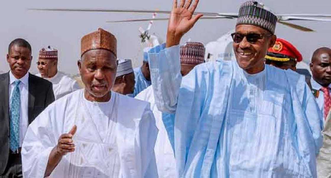 President Buhari and Governor Masari President Buhari and Governor Masari