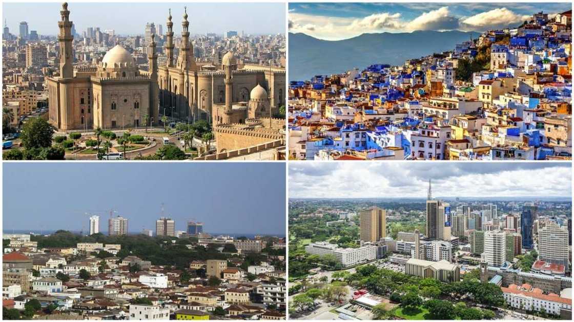 Hoton kasar Masar, Kenya, Morocco da Ghana
Hakkin mallakar hoto; Atlas/thoughtco Hoton kasar Masar, Kenya, Morocco da Ghana
Hakkin mallakar hoto; Atlas/thoughtco