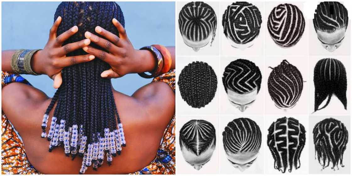 Photos of the cornrows. Photos of the cornrows.