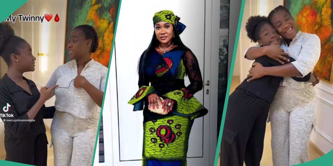 Mercy Johnson and lookalike daughter Mercy Johnson and lookalike daughter
