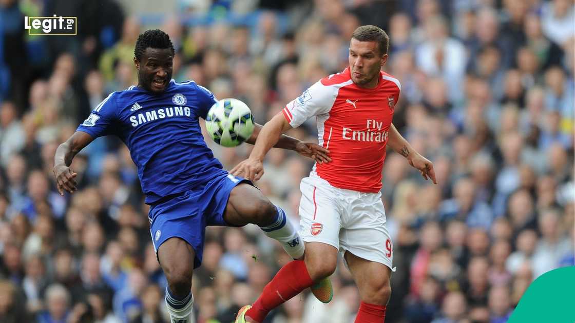 John Mikel Obi, Chelsea, Arsenal. English Premier League, Football, England, Europe. John Mikel Obi, Chelsea, Arsenal. English Premier League, Football, England, Europe.