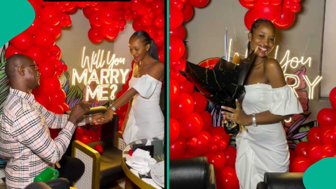 Man proposes to lady on behalf of his brother. Man proposes to lady on behalf of his brother.