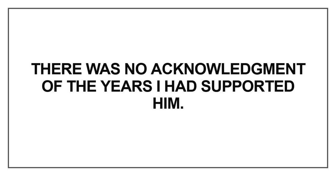 There was no acknowledgment of the years