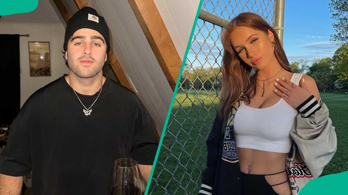 Nick and Sky Bri take pictures at different spots Nick and Sky Bri take pictures at different spots