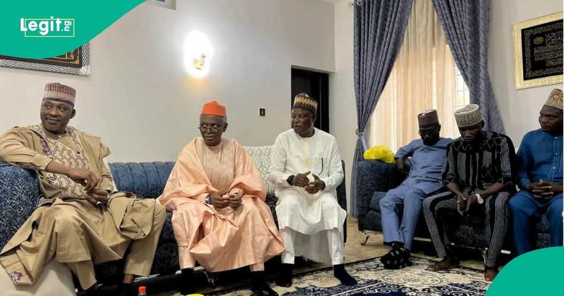 Ex-Kaduna governor Nasir El-Rufai met with PDP excos in the state.