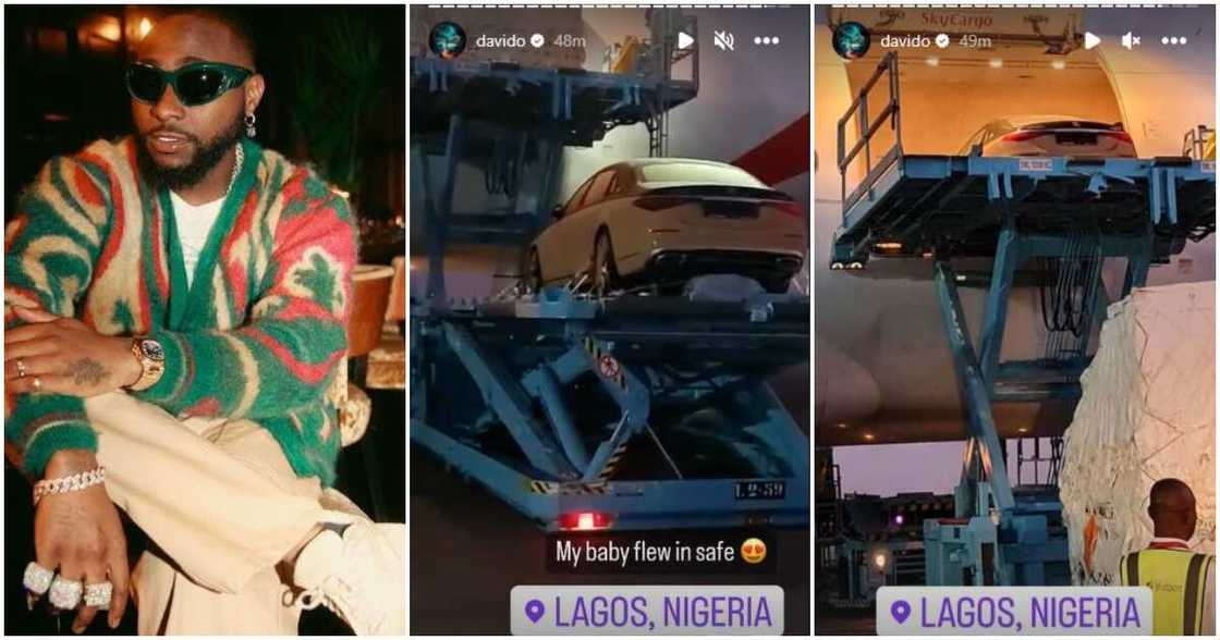 Nigerian singer Davido and his new Maybach Nigerian singer Davido and his new Maybach