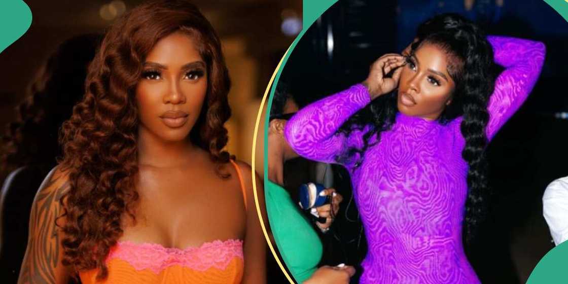 Tiwa Savage's new leg tattoo. Tiwa Savage's new leg tattoo.