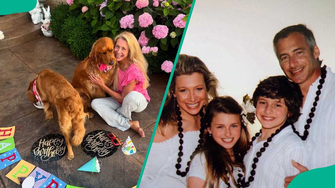 Stefani Schaefer with her dogs and her family. Stefani Schaefer with her dogs and her family.