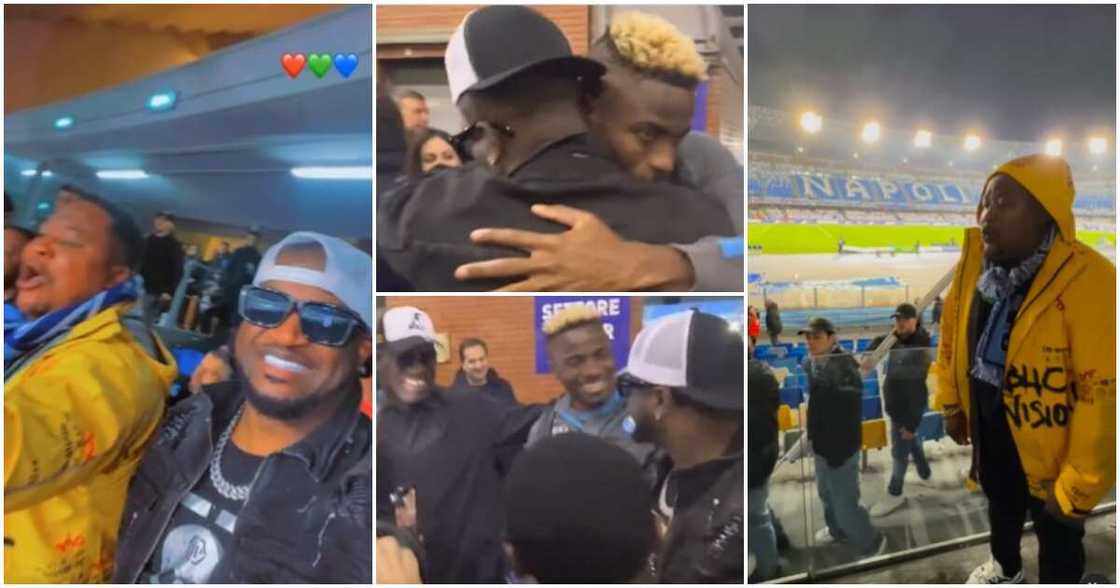 Victor Osimhen, Cubana Chiefpriest, Peter Okoye Victor Osimhen, Cubana Chiefpriest, Peter Okoye