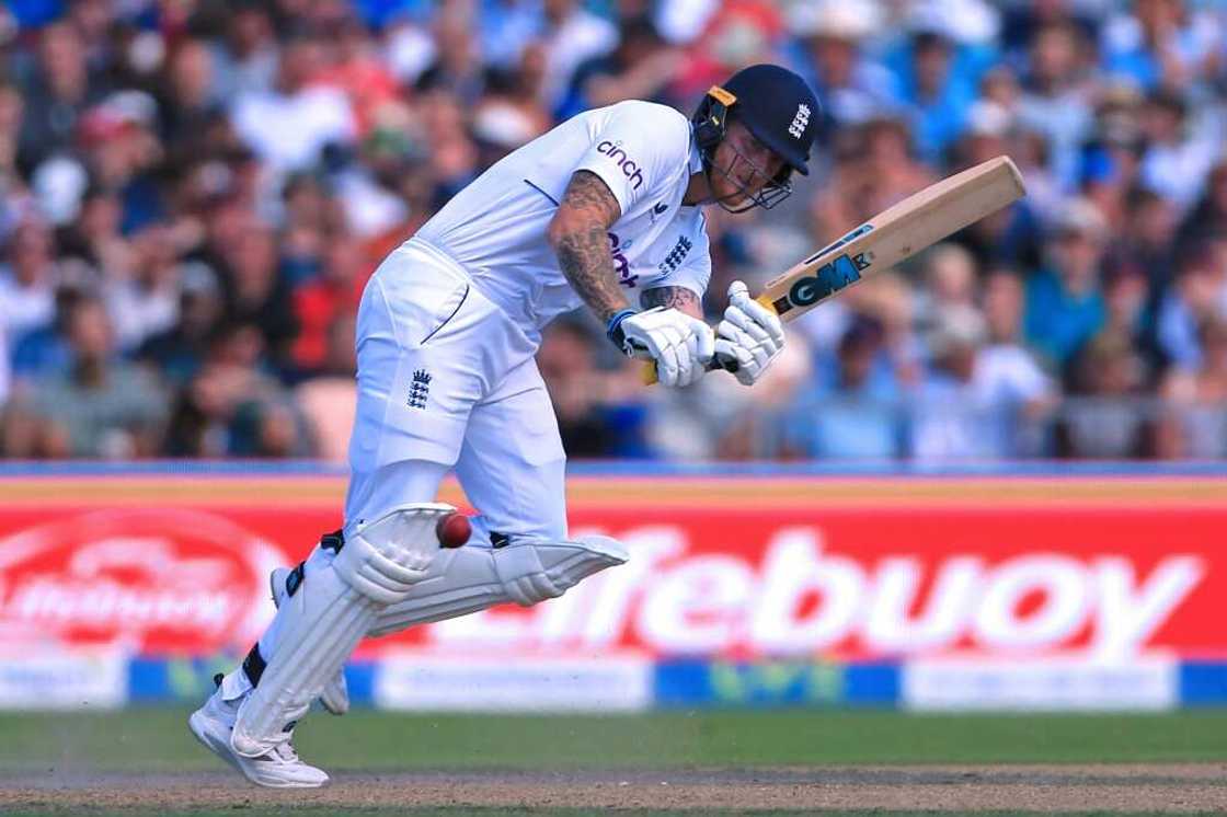 On the attack - England captain Ben Stokes on his way to 98 not out in the second Test against South Africa at Old Trafford On the attack - England captain Ben Stokes on his way to 98 not out in the second Test against South Africa at Old Trafford