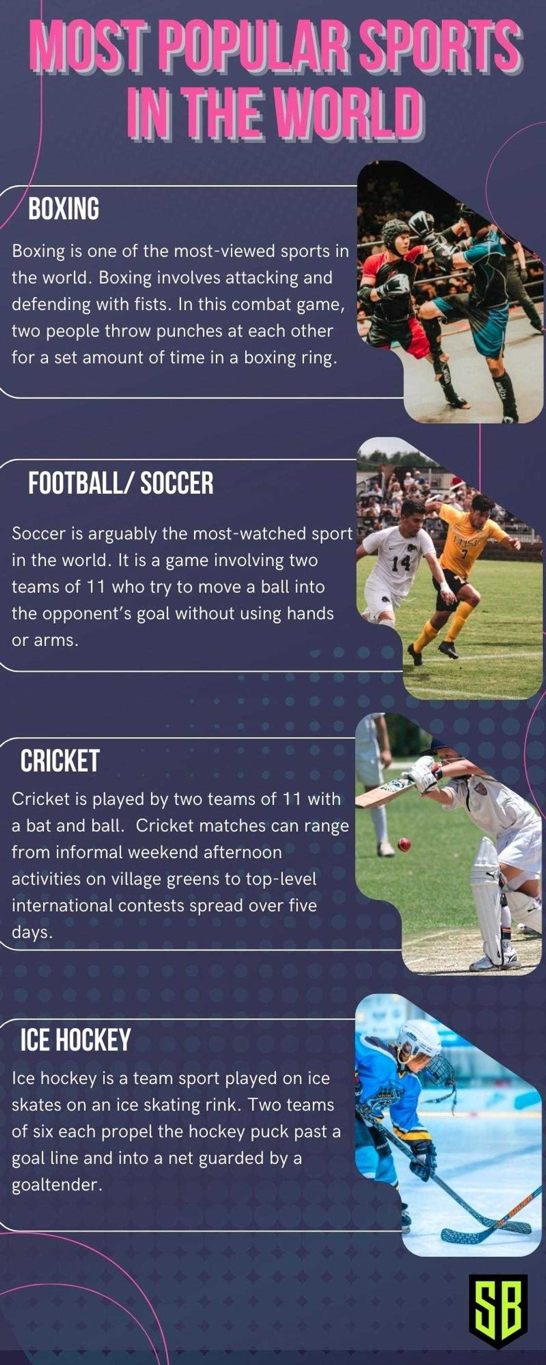 Most popular sports in the world Most popular sports in the world