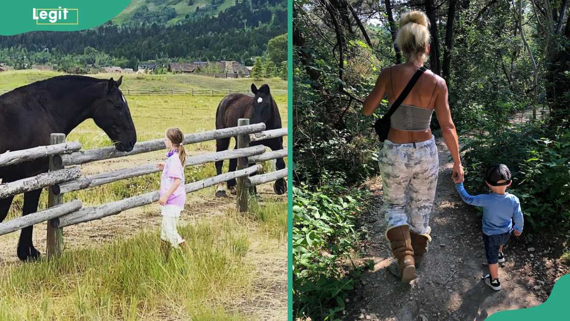 Kaia Faith Calaway (L). Michelle McCool and his son Kolt Calaway (R) Kaia Faith Calaway (L). Michelle McCool and his son Kolt Calaway (R)