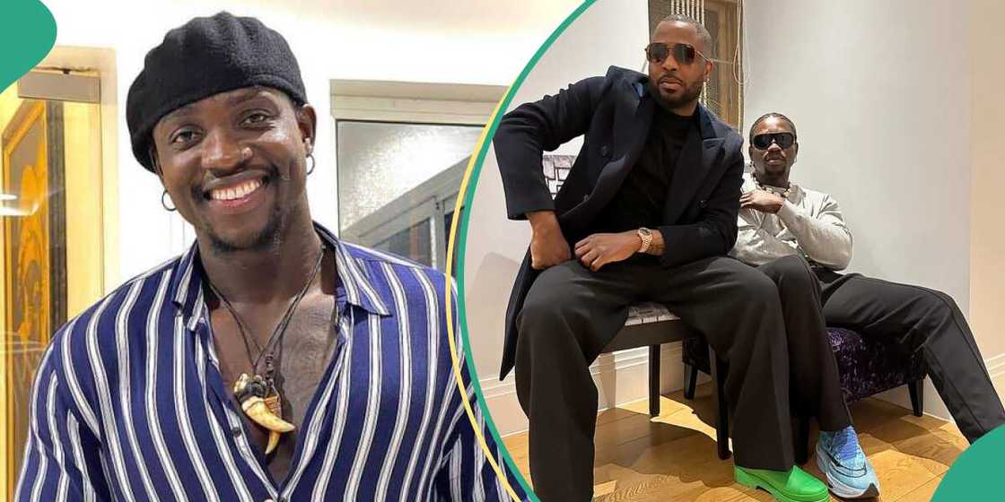 Verydarkman and Tunde Ednut in the UK. Verydarkman and Tunde Ednut in the UK.