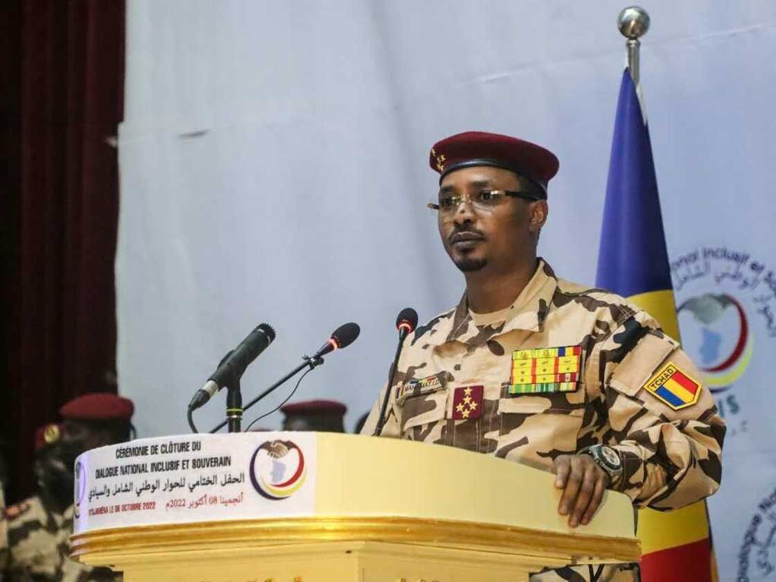 Chadian leader General Mahamat Idriss Deby Itno took over from his father last year