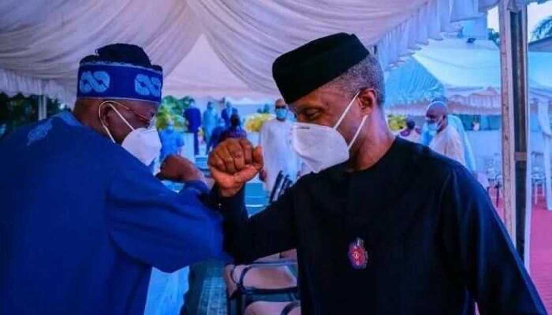 Osinbajo ya taya Tinubu murnar lashe zaben fidda gwanin APC Osinbajo ya taya Tinubu murnar lashe zaben fidda gwanin APC