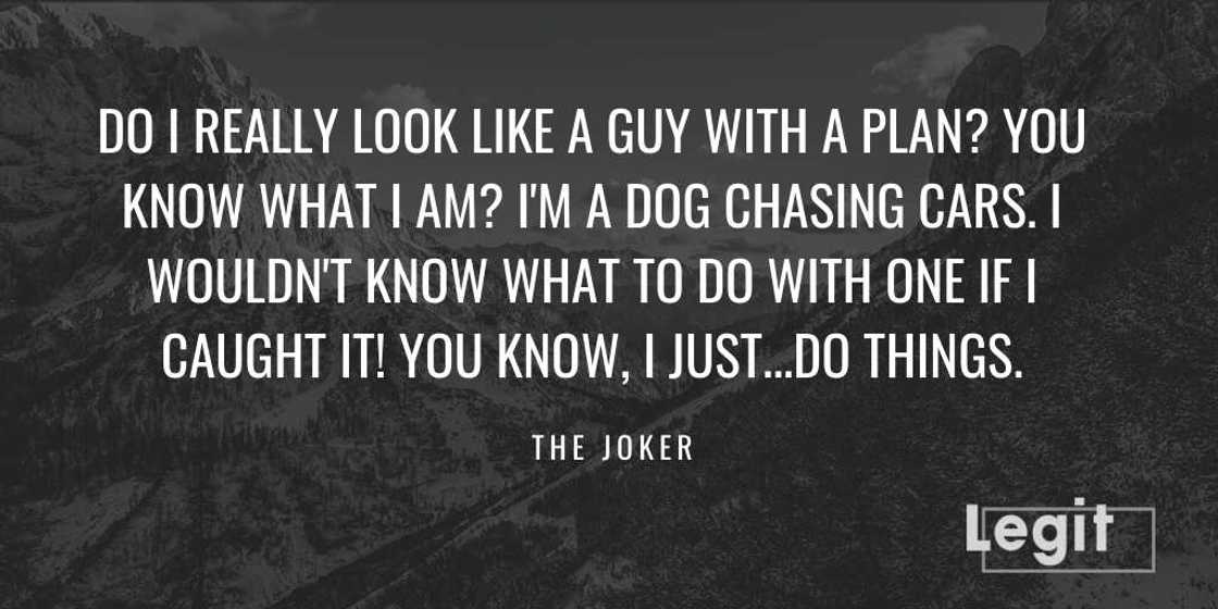 Heath Ledger joker quotes