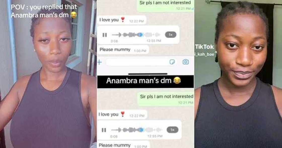 Anambra man' sent a funny voicenote to a lady.