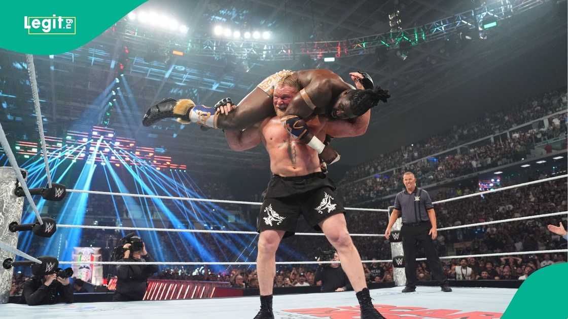 Brock Lesnar, Oba Femi, Italy, Inalpi Arena, Torino di Sangro, Europe. Brock Lesnar, Oba Femi, Italy, Inalpi Arena, Torino di Sangro, Europe.