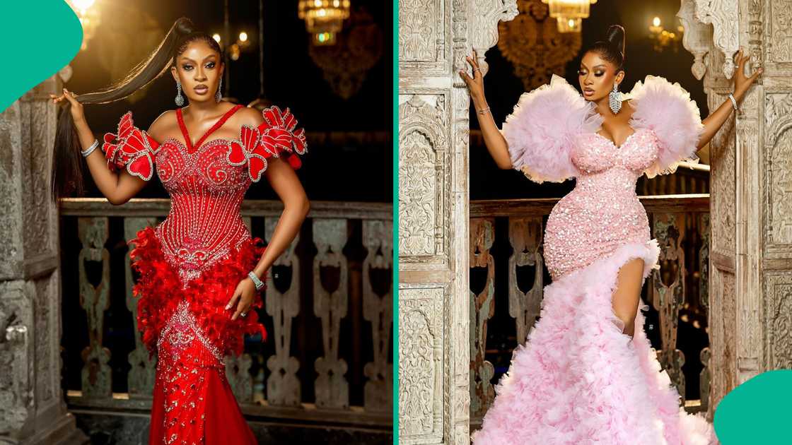 May Yul-Edochie looks glamorous in her designs