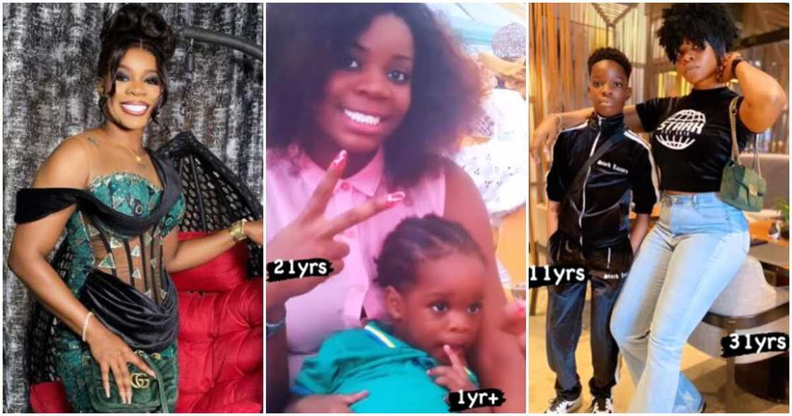 Wizkid's first baby mama and son Tife Wizkid's first baby mama and son Tife