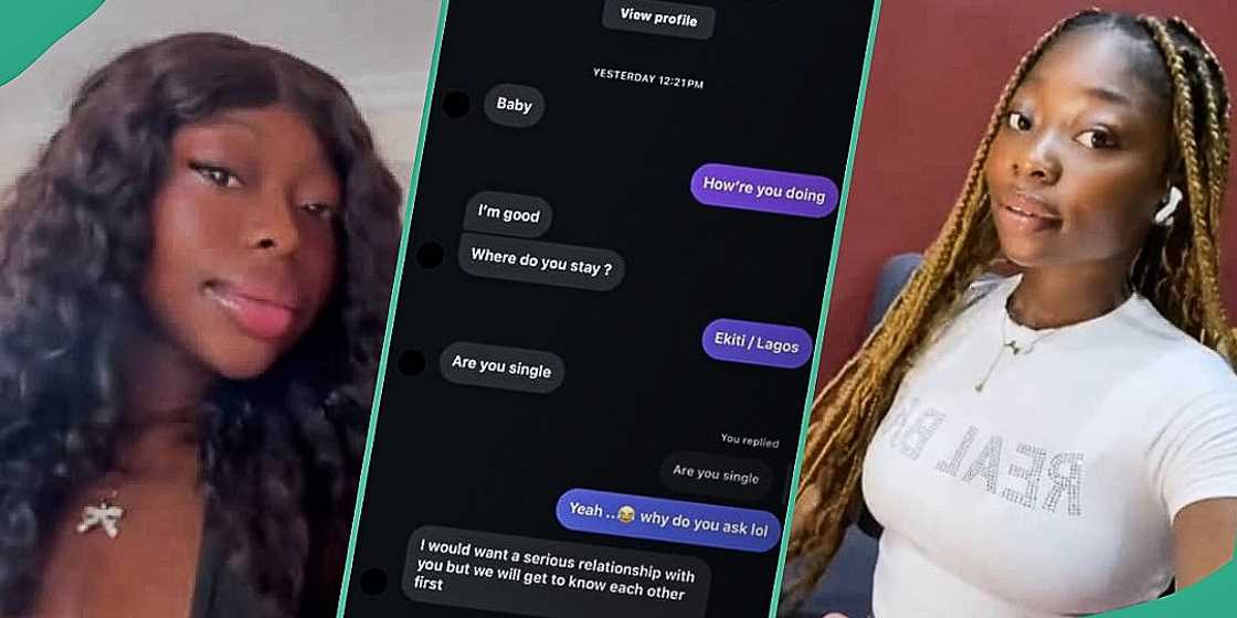 Lady shares her disappointing chat with man she met online