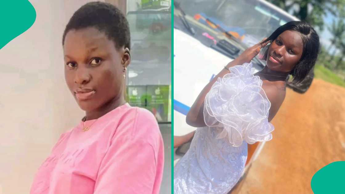 Lady cries out after giving birth to a baby out of wedlock, says she failed her mum.