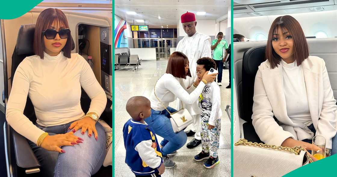 Regina Daniels travels to Mexico.