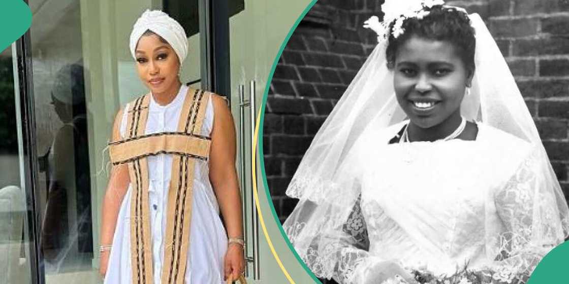 Actress Rita Dominic and her late mum Actress Rita Dominic and her late mum