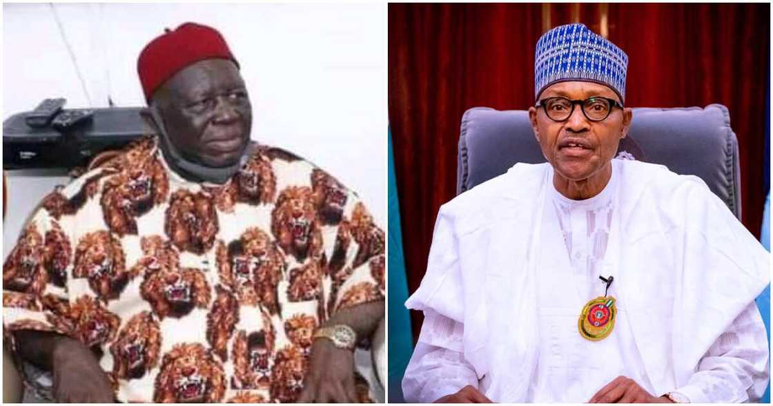 Buhari congratulates Ohanaeze Ndigbo's new president-general, seeks cooperation for Nigeria Buhari congratulates Ohanaeze Ndigbo's new president-general, seeks cooperation for Nigeria