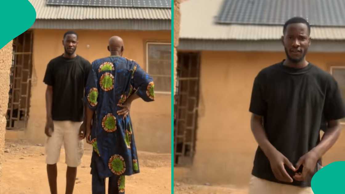 Man shares video showing off his grandfather. Man shares video showing off his grandfather.