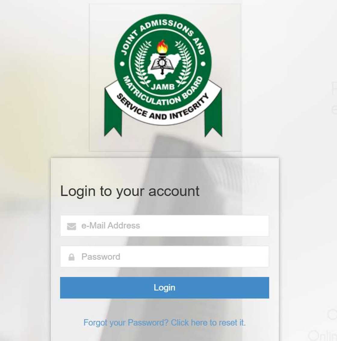 JAMB portal JAMB portal