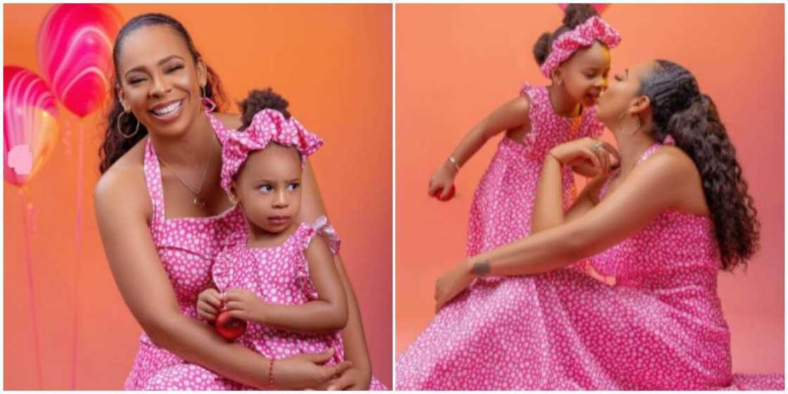 Photos of Tboss and adorable daughter.