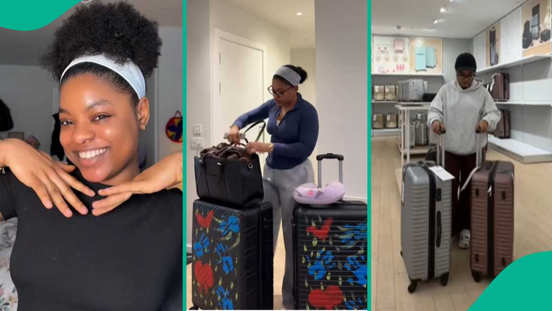 UK-based lady expresses excitement as she surprised her family in Nigeria. UK-based lady expresses excitement as she surprised her family in Nigeria.